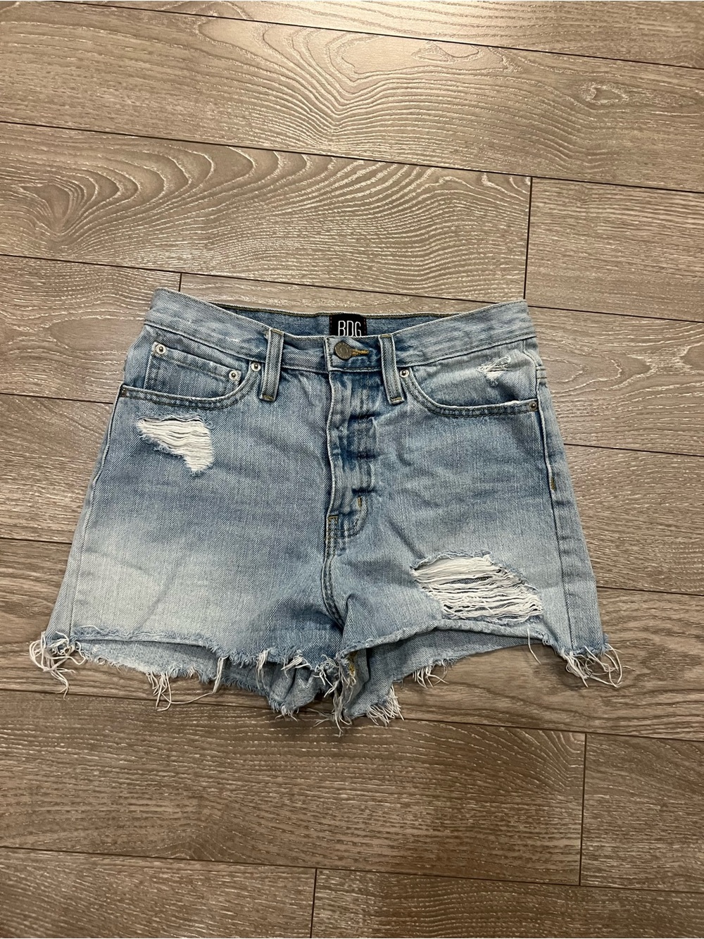 Urban Outfitters BDG Distressed High-Rise Denim Shorts